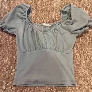 Altard State puff sleeve crop. Size small